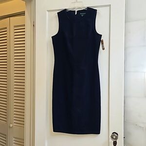 Ralph Lauren size 6 classic denim fitted sheath dress NEW.  Never worn